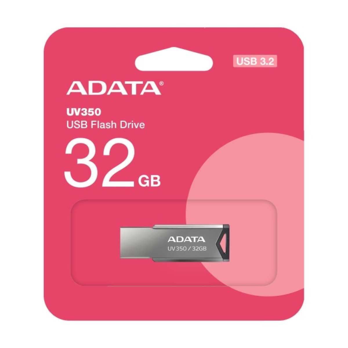 USB флеш накопитель ADATA 32GB UV350 Metallic USB 3.2 (AUV350-32G-RBK) 98_98.jpg - фото 5