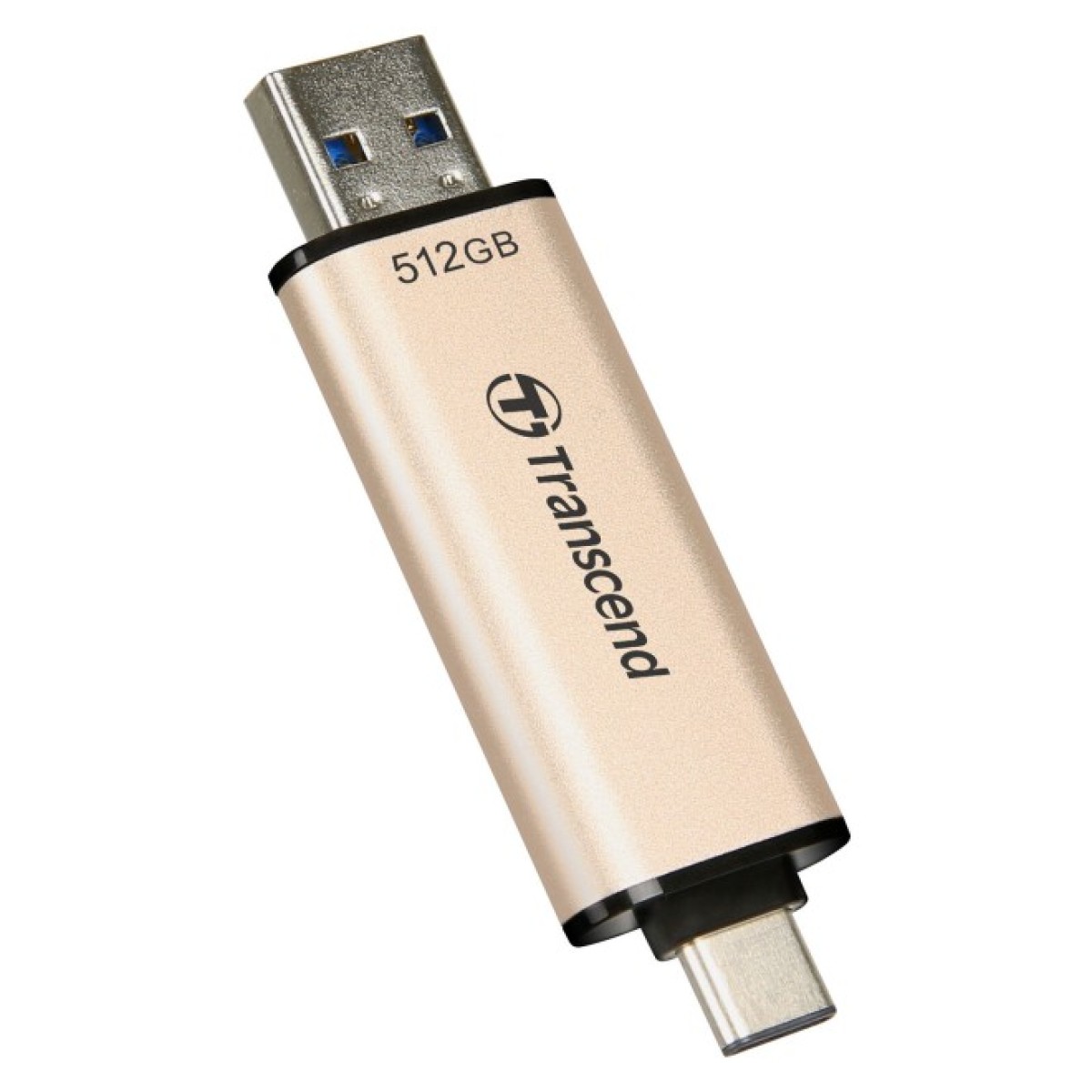 USB флеш накопитель Transcend 512GB JetFlash 930C Gold-Black USB 3.2/Type-C (TS512GJF930C) 98_98.jpg - фото 6