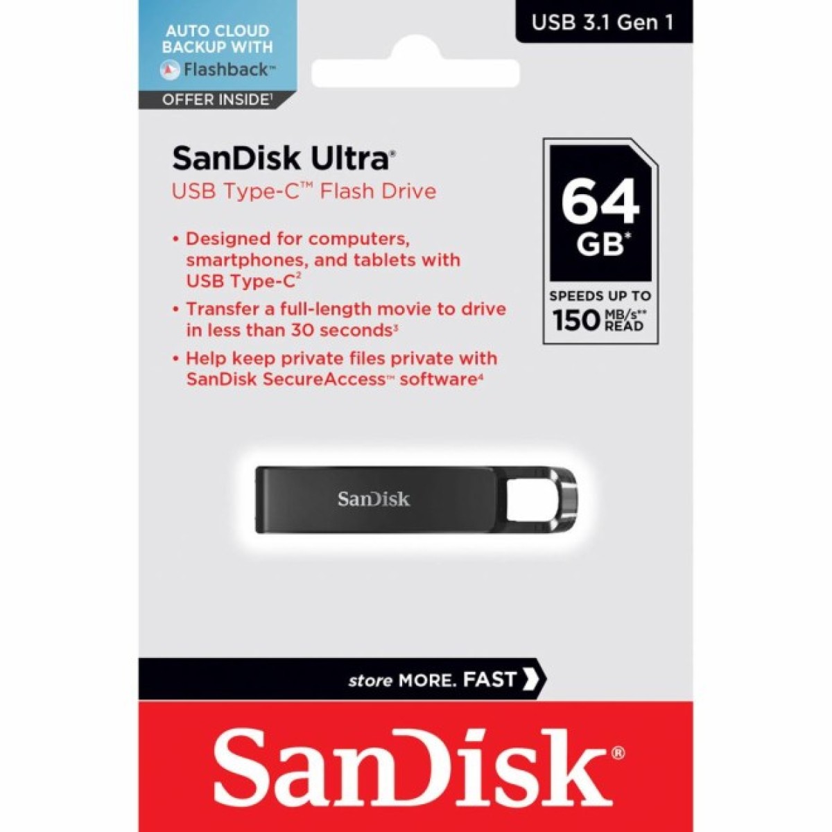 USB флеш накопитель SanDisk 64GB Ultra Type-C (SDCZ460-064G-G46) 98_98.jpg - фото 6