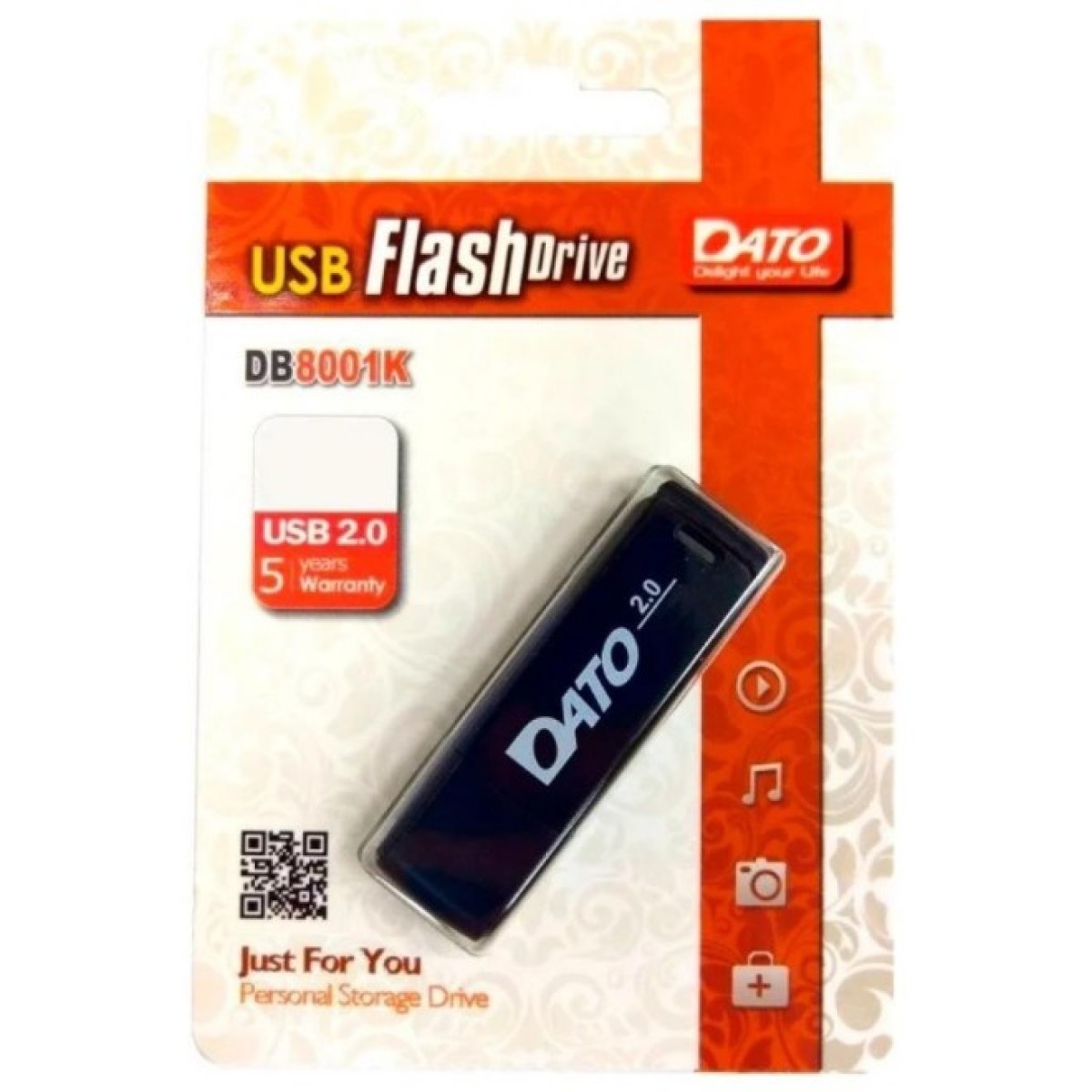 USB флеш накопичувач Dato 32GB DB8001 Black USB 2.0 (DB8001K-32G) 98_98.jpg - фото 3