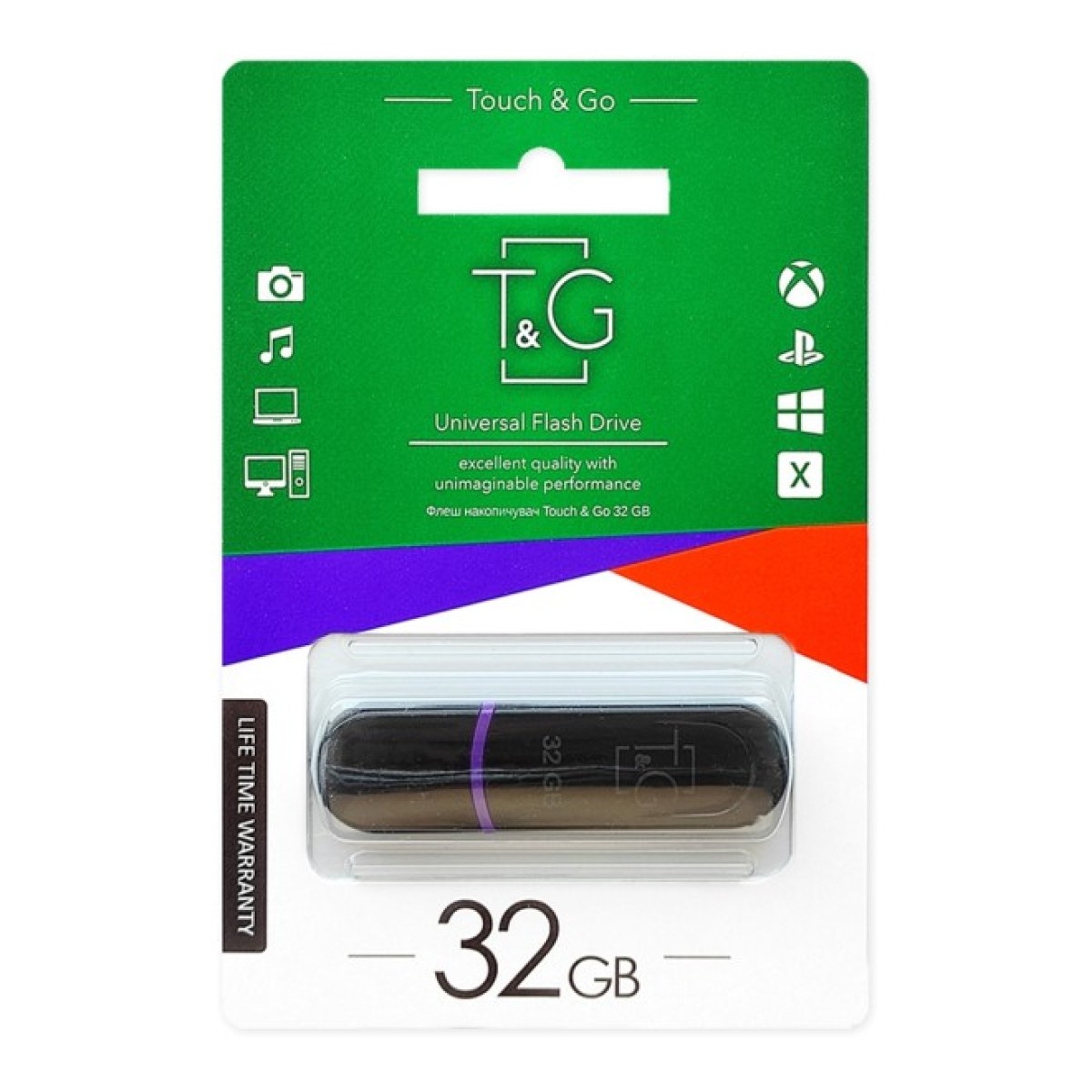 USB флеш накопитель T&G 32GB 012 Classic Series Black USB 2.0 (TG012-32GBBK) 98_98.jpg - фото 2