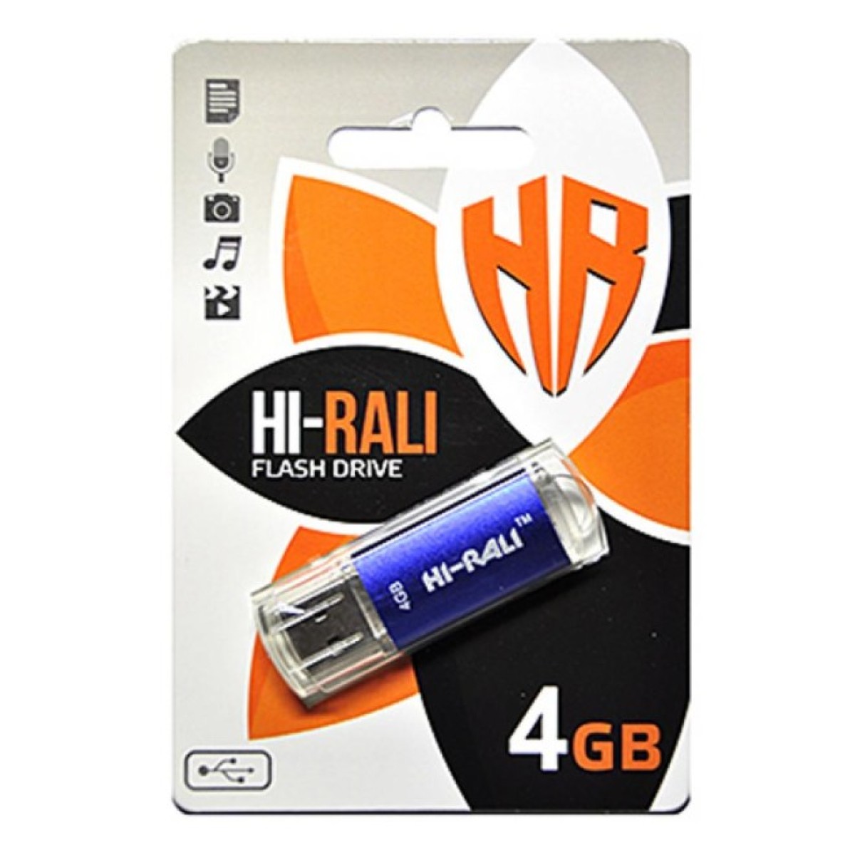 USB флеш накопитель Hi-Rali 4GB Rocket Series Blue USB 2.0 (HI-4GBVCBL) 256_256.jpg