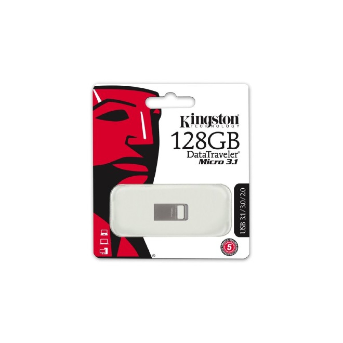 USB флеш накопичувач Kingston 128GB DT Micro 3.1 USB 3.1 (DTMC3/128GB) 98_98.jpg - фото 4