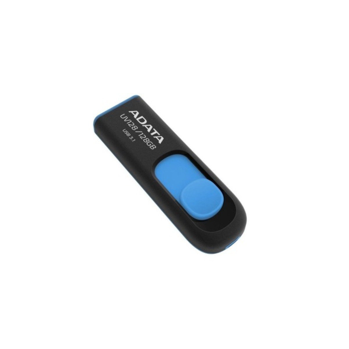 USB флеш накопичувач ADATA 128GB UV128 Black/Blue USB 3.1 (AUV128-128G-RBE) 98_98.jpg - фото 2