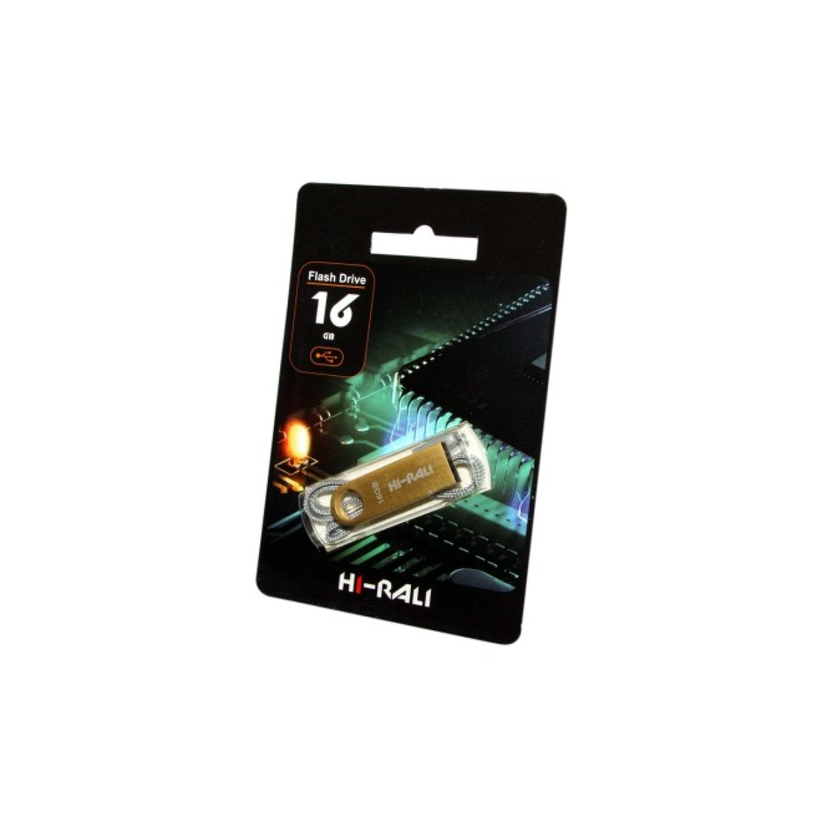 USB флеш накопичувач Hi-Rali 16GB Rocket Series Gold USB 2.0 (HI-16GBSHGD) 98_98.jpg