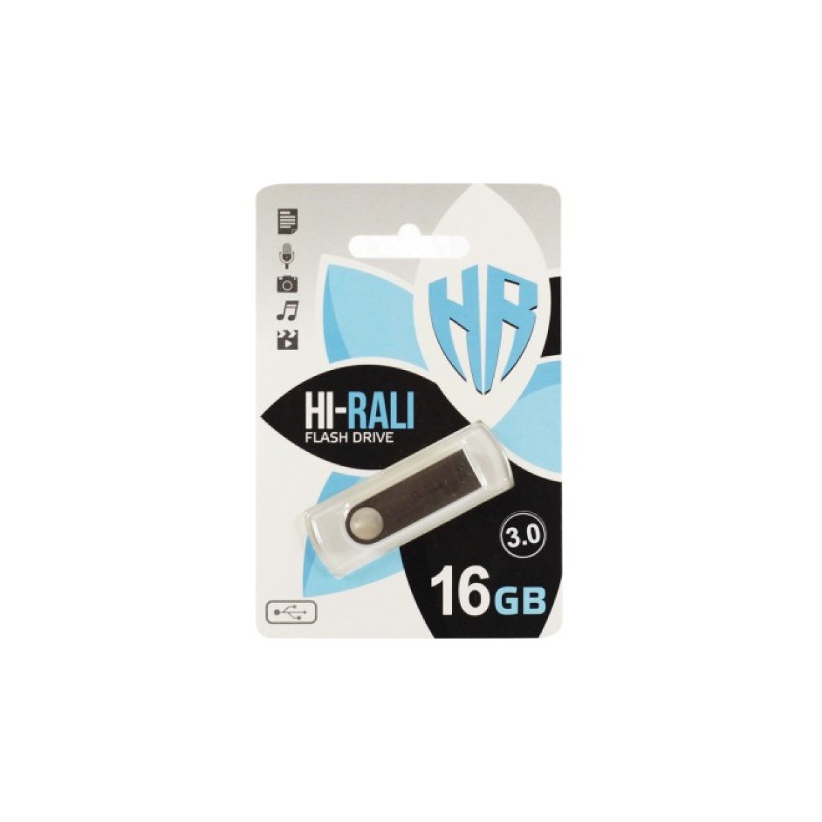 USB флеш накопитель Hi-Rali 16GB Shuttle Series Silver USB 3.0 (HI-16GB3SHSL) 98_98.jpg