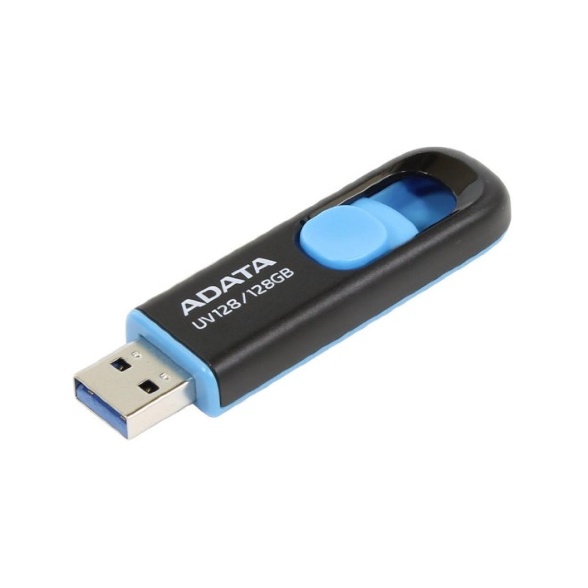 USB флеш накопичувач ADATA 128GB UV128 Black/Blue USB 3.1 (AUV128-128G-RBE) 98_98.jpg - фото 3