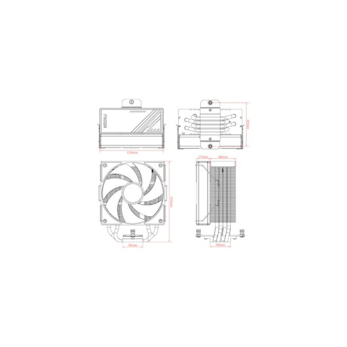 Кулер до процесора ID-Cooling Frozn A410 ARGB White (FROZN A410 ARGB White) 98_98.jpg - фото 6