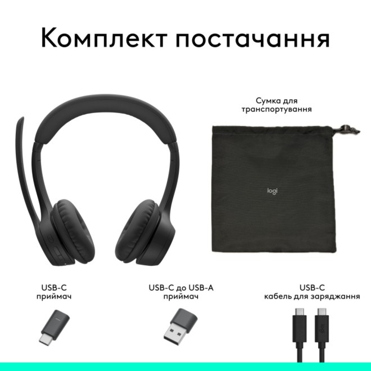 Наушники Logitech Zone 305 for Business Wireless/Bluetooth UC Black (981-001453) 98_98.jpg - фото 8