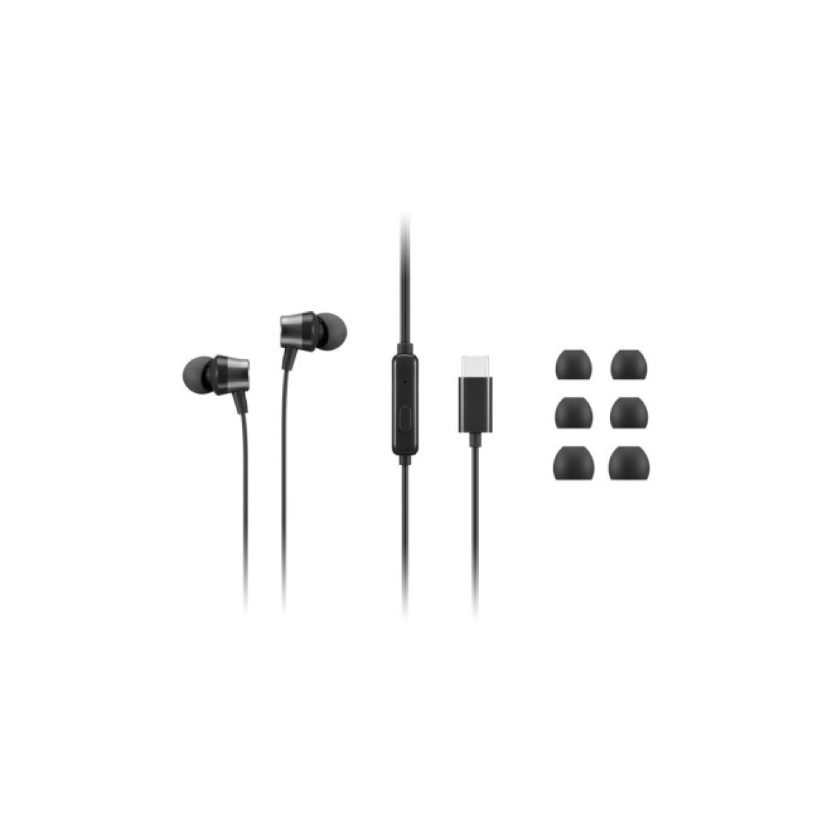 Наушники Lenovo USB-C Wired In-Ear Headphone Black (4XD1J77351) 98_98.jpg - фото 4