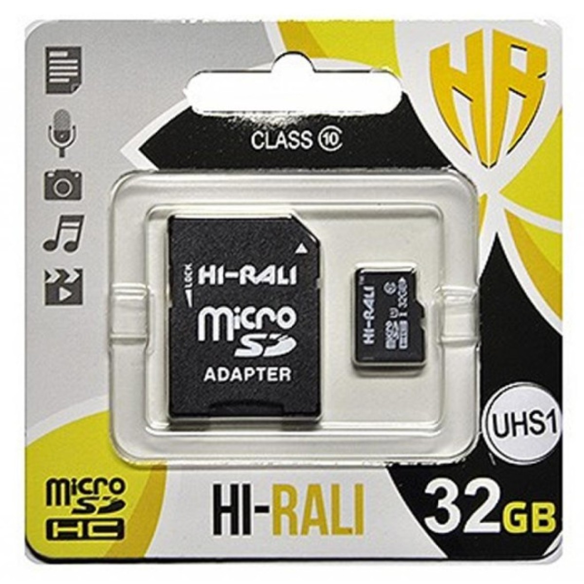 Карта пам'яті Hi-Rali 32GB microSDHC class 10 UHS-I U3 (HI-32GBSD10U3-01) 256_256.jpg