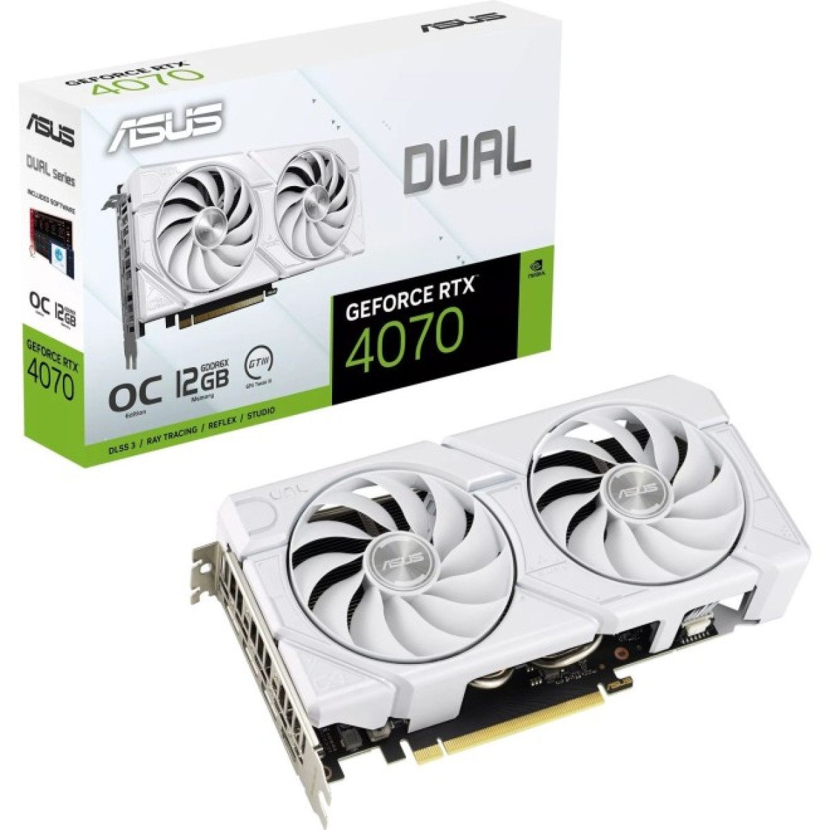 Відеокарта ASUS GeForce RTX4070 12Gb DUAL EVO WHITE (DUAL-RTX4070-O12G-EVO-WHITE) 98_98.jpg - фото 11