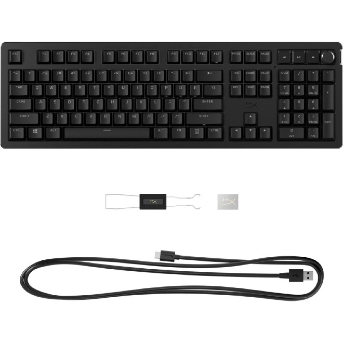 Клавиатура HyperX Alloy Rise PBT HX Red USB UA Black (7G7A3AA) 98_98.jpg - фото 3