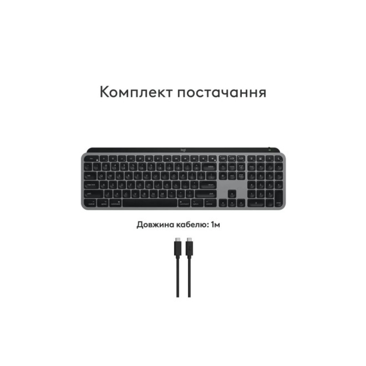 Клавиатура Logitech MX Keys S для MAC Bluetooth/Wireless UA Space Grey (920-011637) 98_98.jpg - фото 8