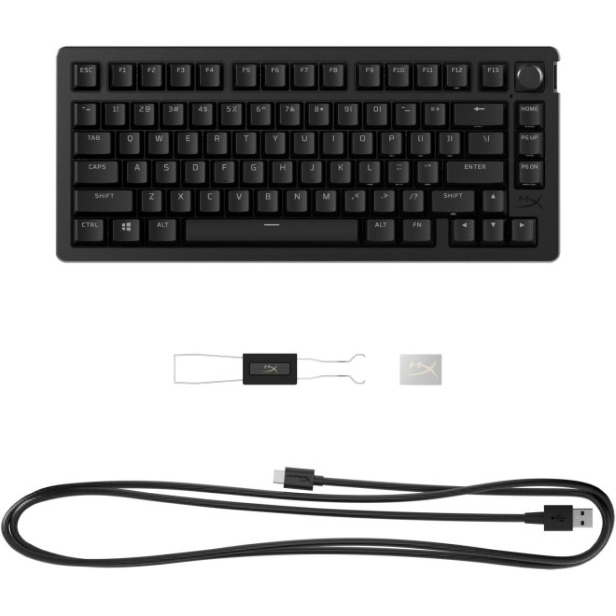 Клавиатура HyperX Alloy Rise 75 PBT HX Red USB UA Black (7G7A4AA) 98_98.jpg - фото 6