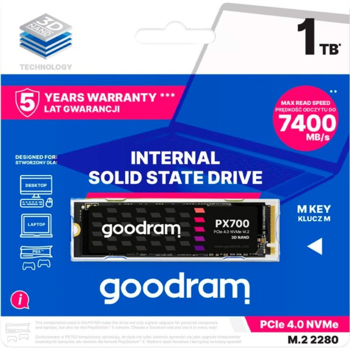 Накопичувач SSD M.2 2280 4TB Goodram (SSDPR-PX700-04T-80) 98_98.jpg - фото 3