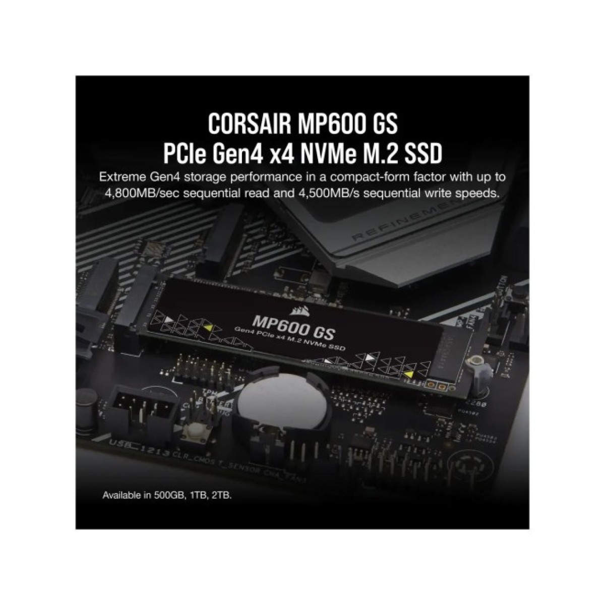 Накопитель SSD M.2 2280 1TB MP600GS Corsair (CSSD-F1000GBMP600GS) 98_98.jpg - фото 9