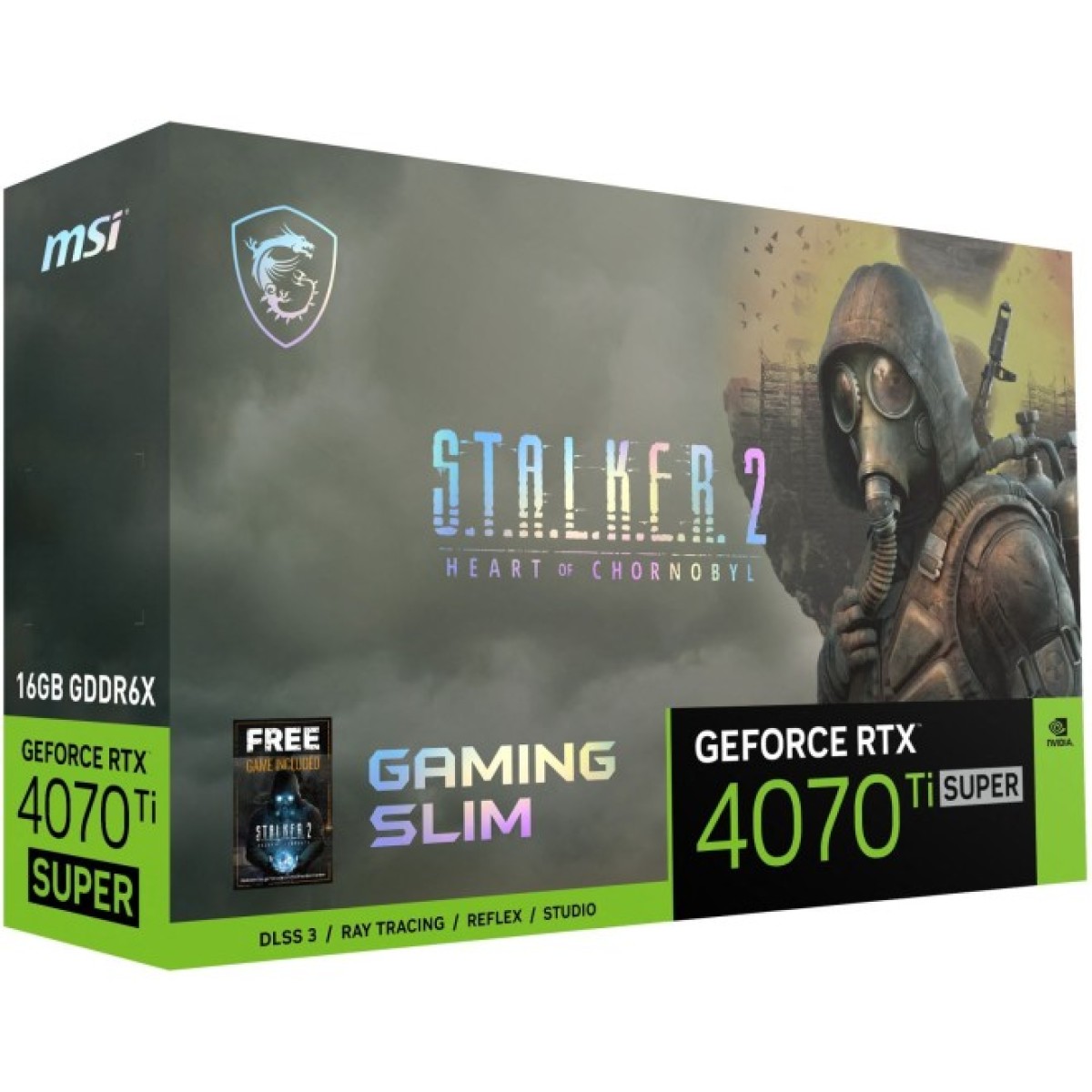 Видеокарта GeForce RTX4070Ti SUPER 16Gb GAMING SLIM STALKER 2 EDITION MSI (RTX 4070 Ti SUPER 16G GAMING SLIM STALKE) 98_98.jpg - фото 8