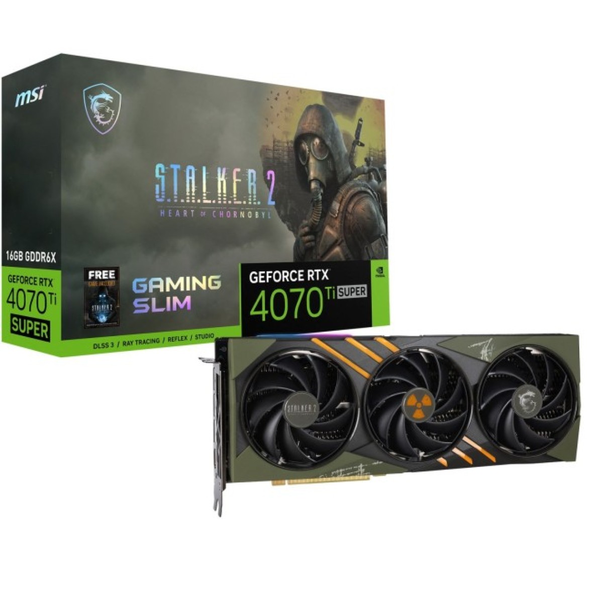 Відеокарта GeForce RTX4070Ti SUPER 16Gb GAMING SLIM STALKER 2 EDITION MSI (RTX 4070 Ti SUPER 16G GAMING SLIM STALKE) 98_98.jpg - фото 9