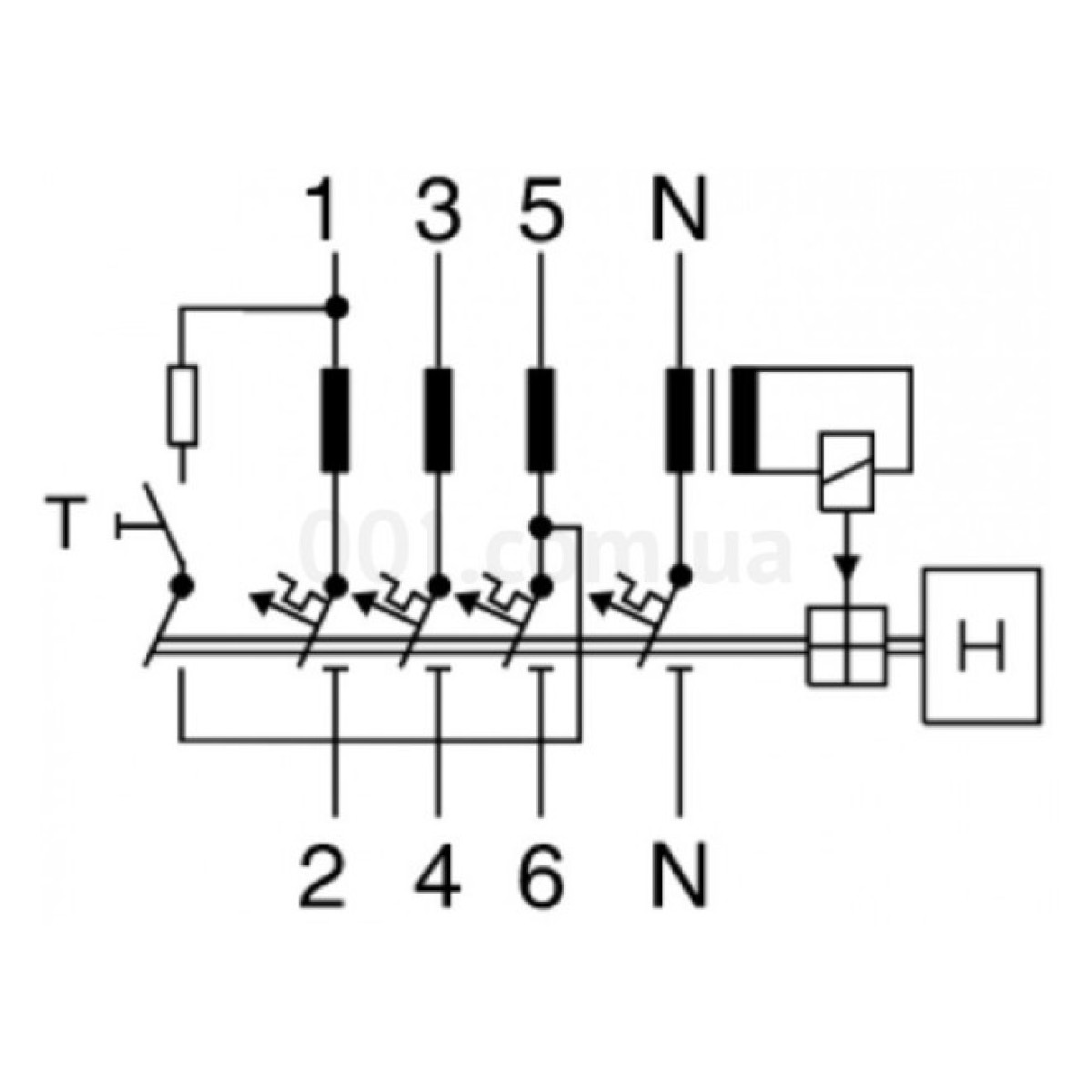 Дифференциальный автомат mRB4-32/3N/C/003-A 4P 32А 30мА характеристика C тип A, Eaton 98_98.jpg - фото 2