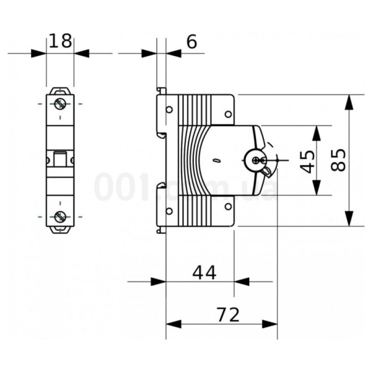 Автоматичний вимикач 1P 20А хар-ка C 6кА, GEWISS 98_98.jpg - фото 3