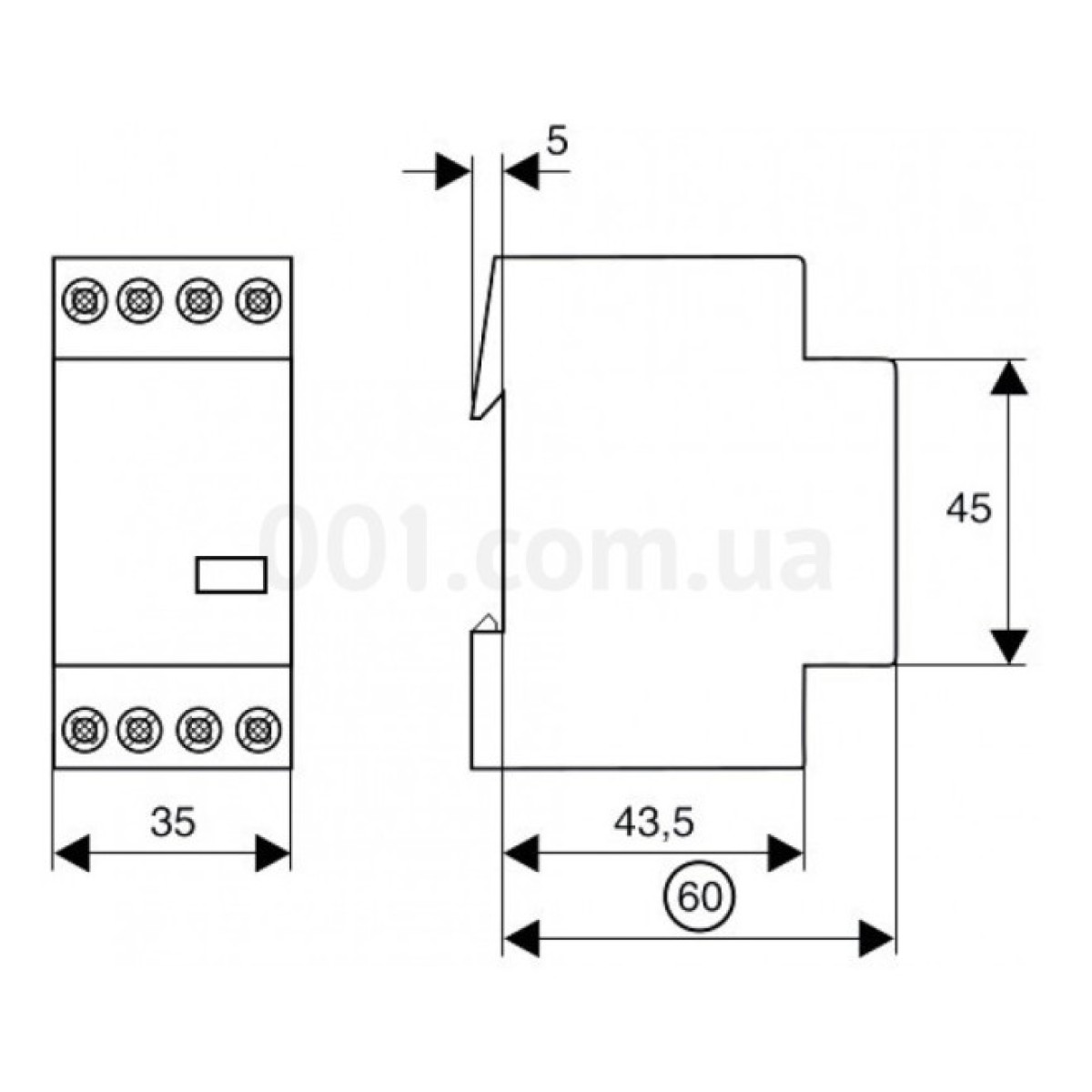 Контактор модульный Z-SCH230/25-22 25А 230V 2NO+2NC, Eaton 98_98.jpg - фото 3