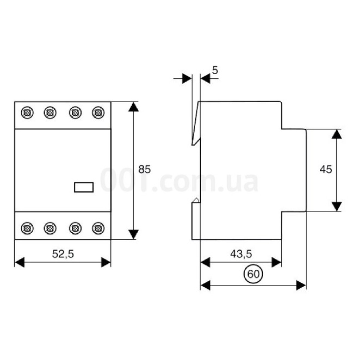 Контактор модульный Z-SCH230/40-22 40А 230V 2NO+2NC, Eaton 98_98.jpg - фото 3