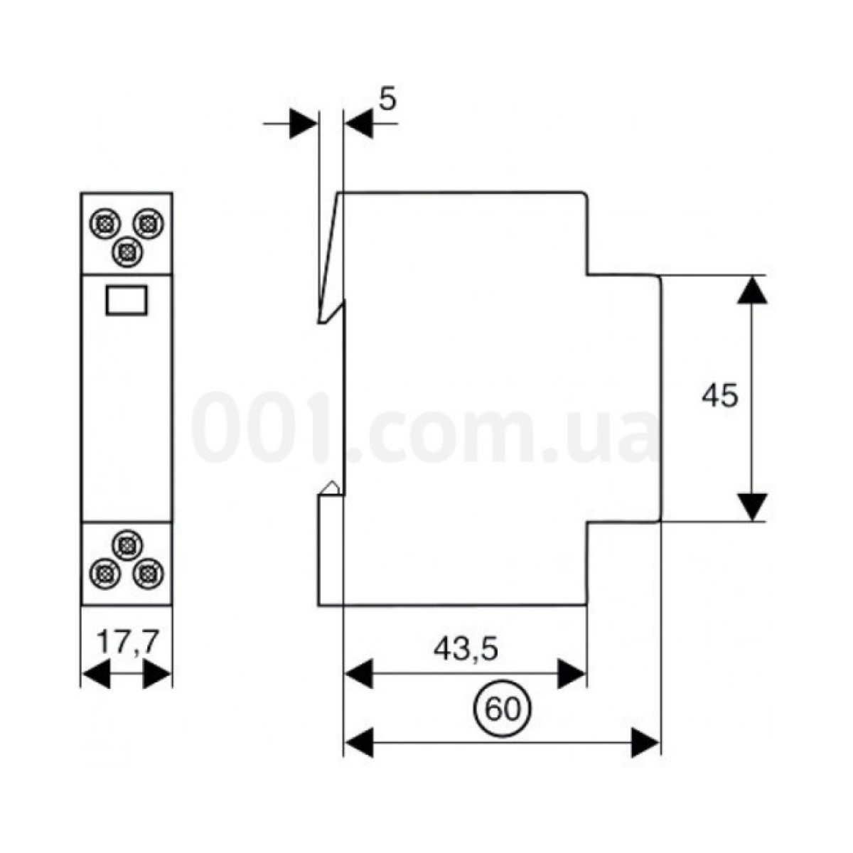 Контактор модульный Z-SCH230/1/25-20 25А 230V 2NO, Eaton 98_98.jpg - фото 3