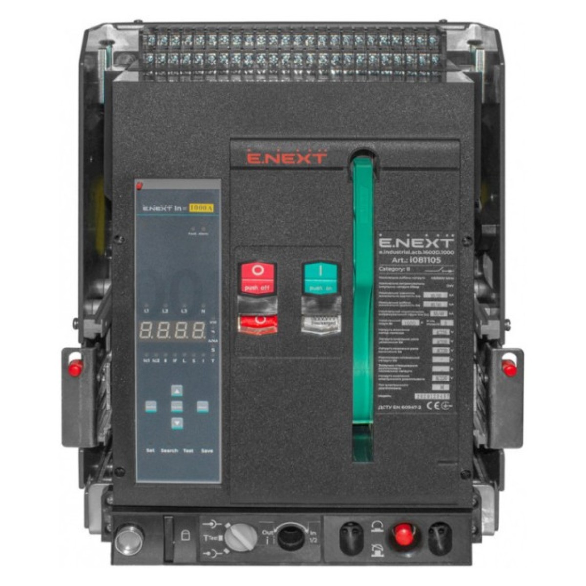 Воздушный автоматический выключатель e.industrial.acb.1600D.1000 выкатной 0,4кВ 3Р, E.NEXT 98_98.jpg - фото 2