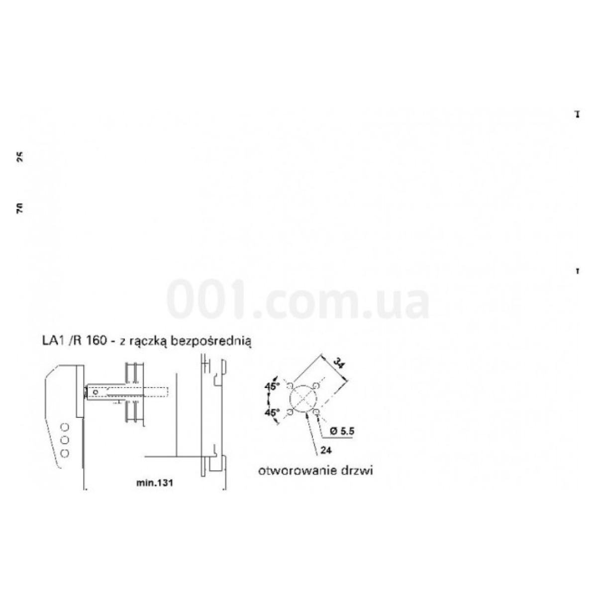 Разъединитель нагрузки LA 1/R 160А 3P рукоятка на корпусе, ETI 98_98.jpg - фото 2