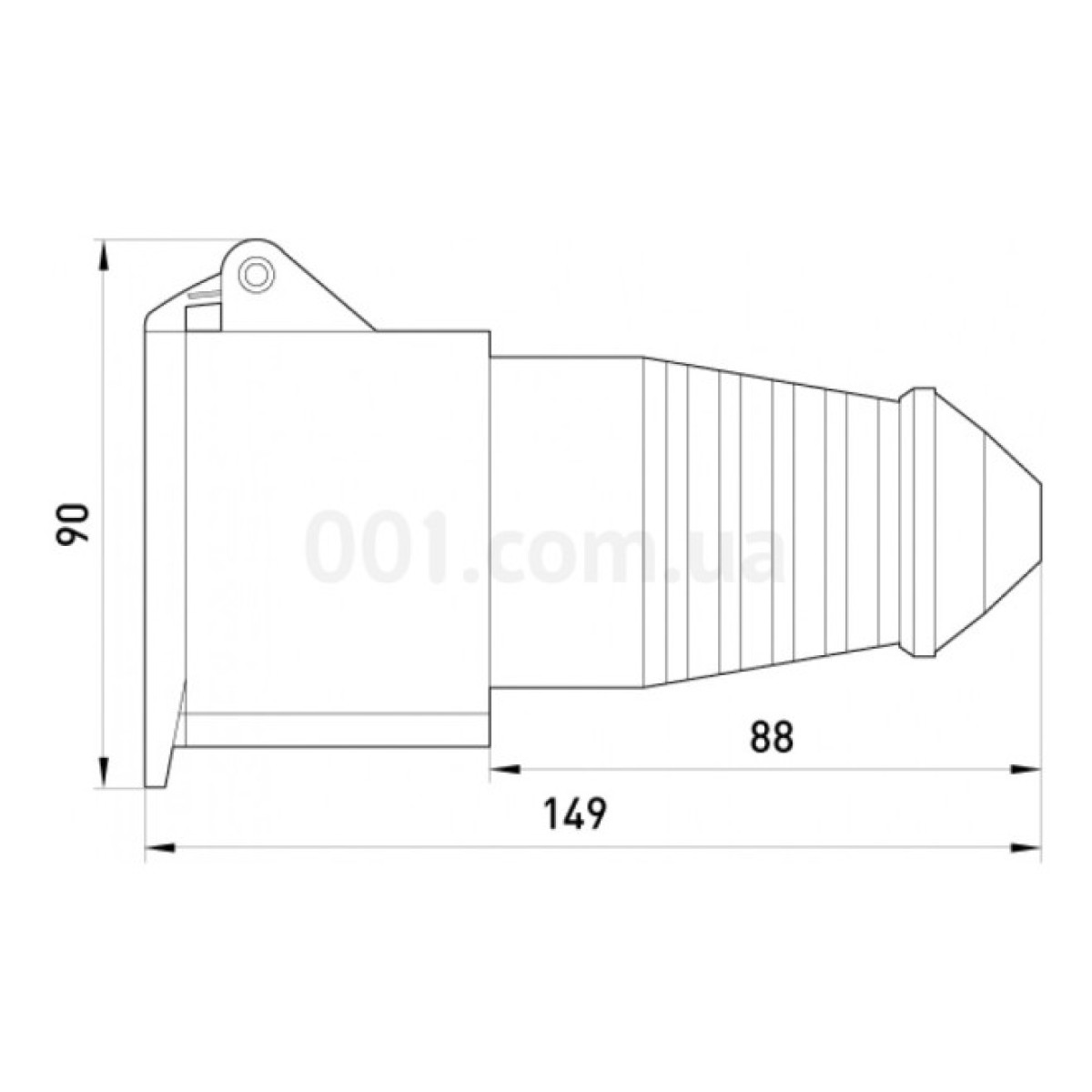 Силова розетка переносна e.socket.pro.4.32 (224) 3P+PE 32А 380В IP44, E.NEXT 98_98.jpg - фото 2