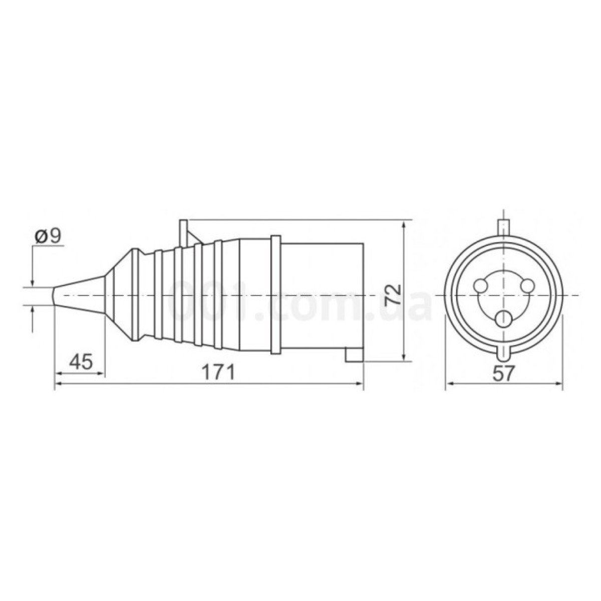 Вилка переносная ECO-015 (ВП 16А/5) 3Р+N+РЕ 16А 415В IP44, ECOHOME 98_98.jpg - фото 2