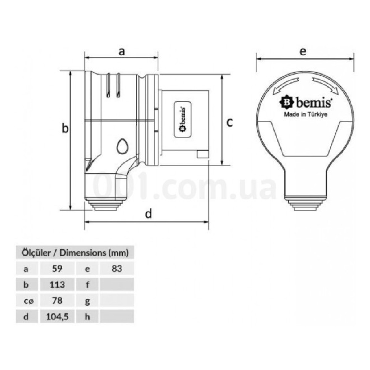 Вилка силова переносна кутова 2P+PE 32А 220В IP44, Bemis 98_98.jpg - фото 2