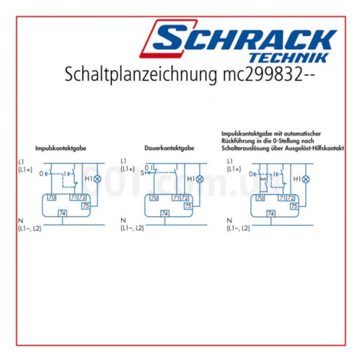 Привод дистанционный для MC2 208-240В AC, Schrack Technik 98_98.jpg - фото 2