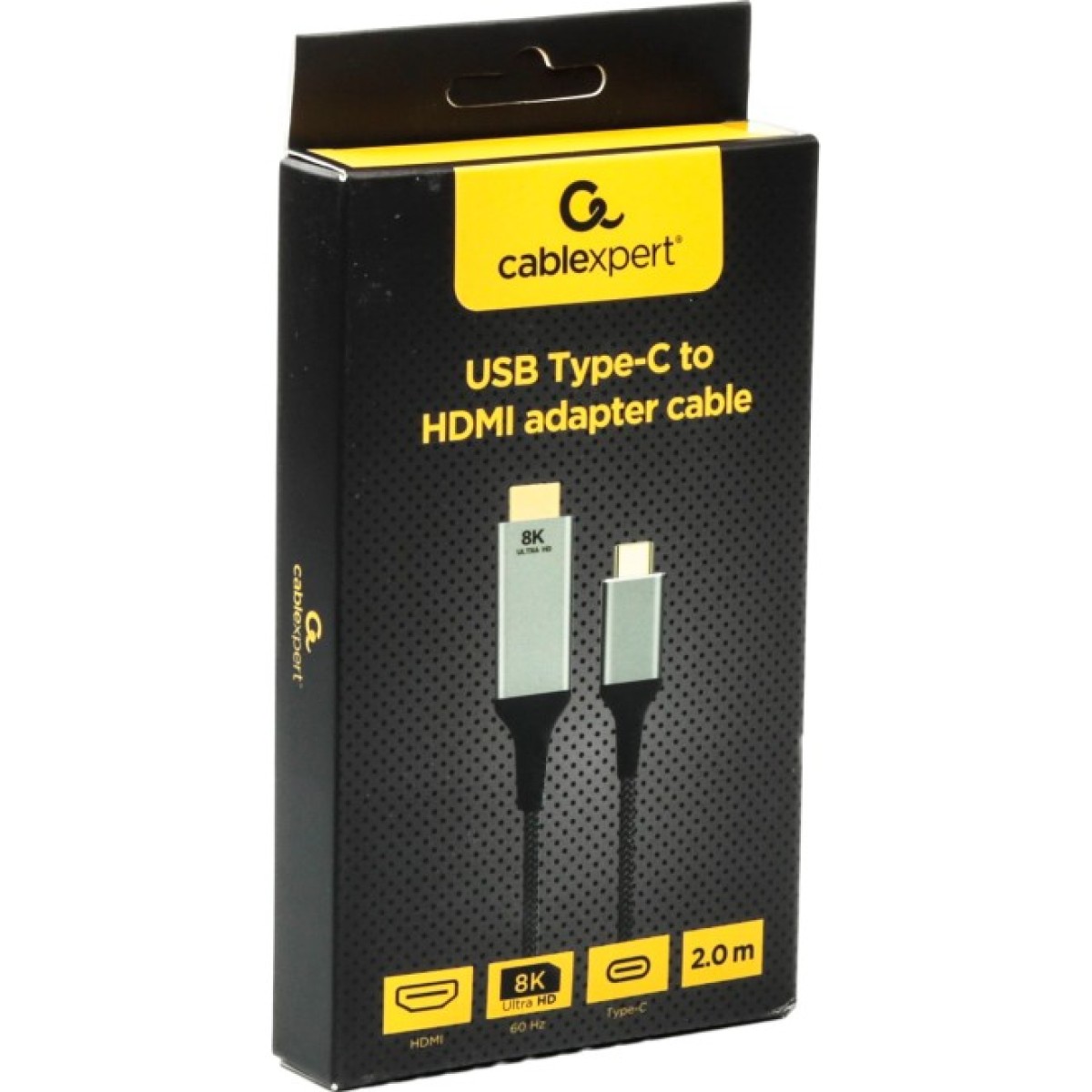 Кабель USB-C на HDMI, 2 м Gray (A-CM-HDMIM8K-2M) 98_98.jpg - фото 2