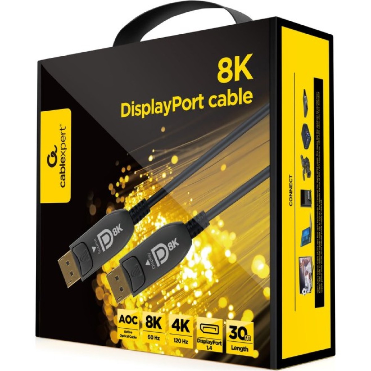 Кабель оптичний (AOC) DisplayPort V.1.4, 30 м (CC-DP8K-AOC-30M) 98_98.jpg - фото 3