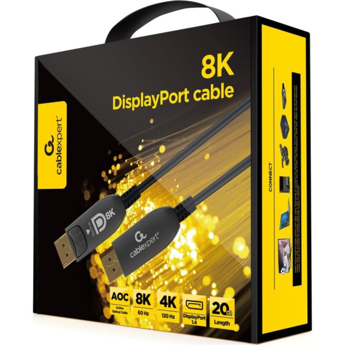 Кабель оптичний (AOC) DisplayPort V.1.4, 20 м (CC-DP8K-AOC-20M) 98_98.jpg - фото 3