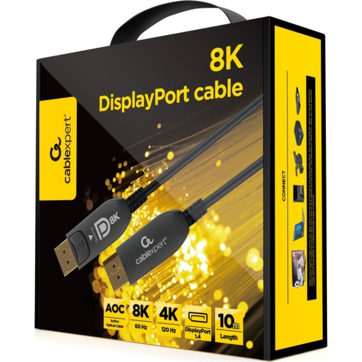 Кабель оптичний (AOC) DisplayPort V.1.4, 10 м (CC-DP8K-AOC-10M) 98_98.jpg - фото 3