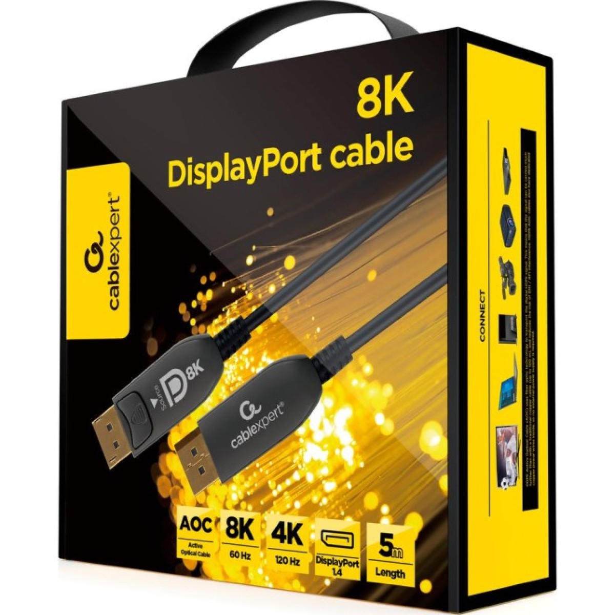 Кабель оптичний (AOC) DisplayPort V.1.4, 5 м (CC-DP8K-AOC-5M) 98_98.jpg - фото 3