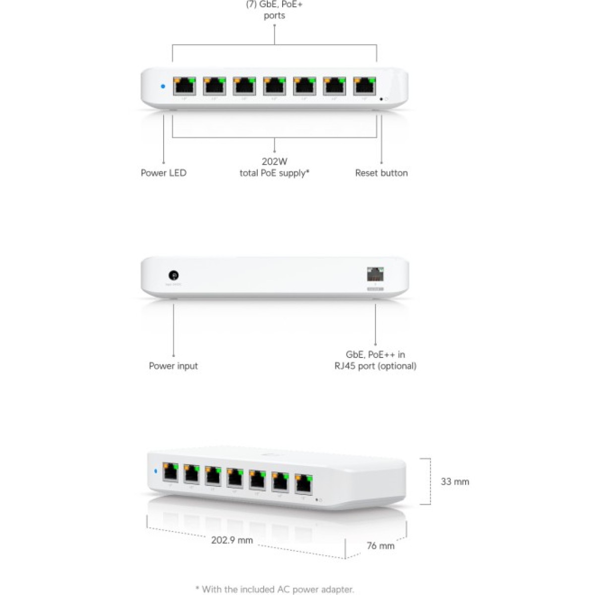 Коммутатор Ubiquiti UniFi Ultra 210W (USW-ULTRA-210W) 98_98.jpg - фото 6