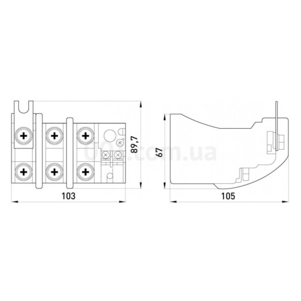 Теплове реле e.industrial.ukh.100.125, In=100А, Ir=85-125А, E.NEXT 98_98.jpg - фото 2