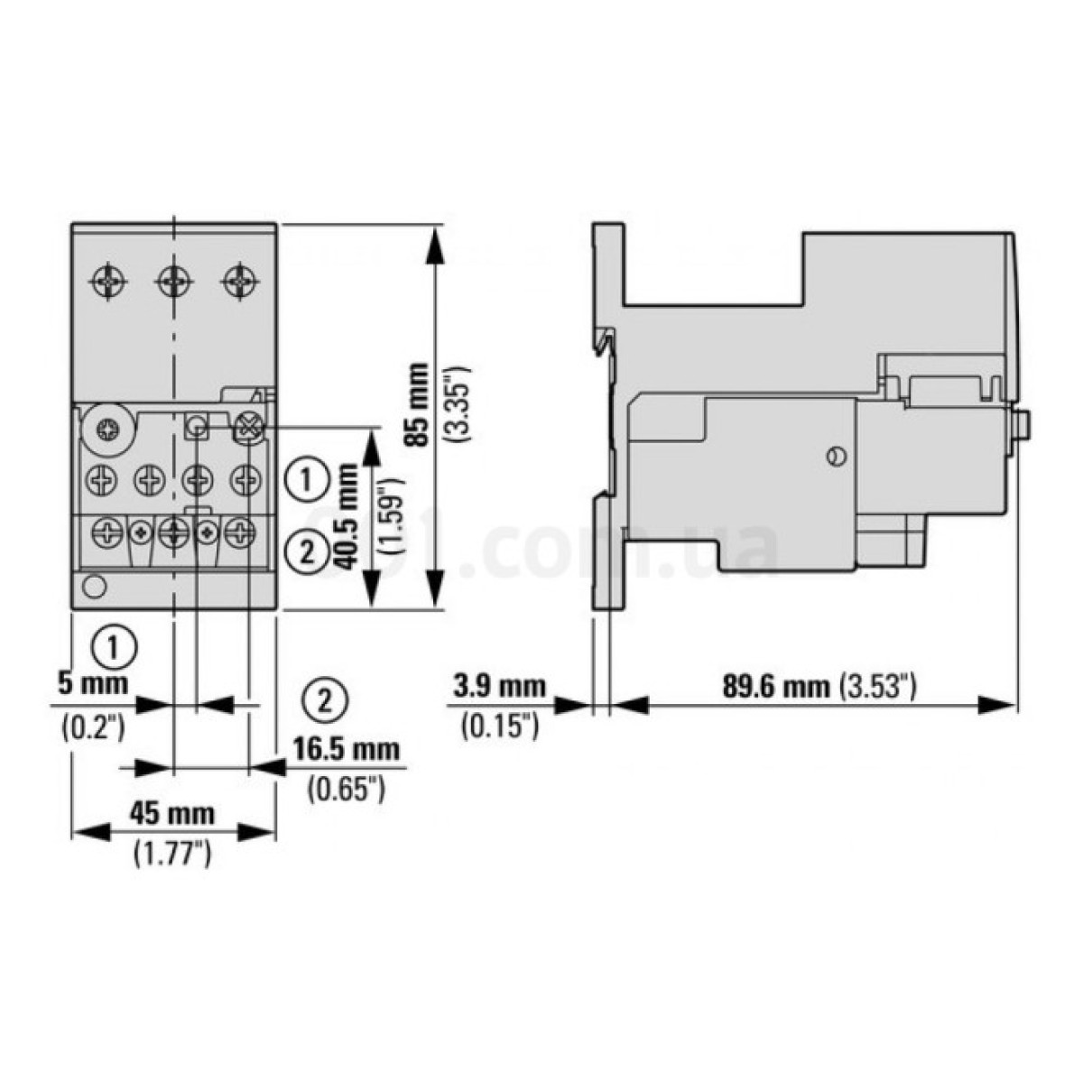 Реле електротеплове ZB32-10 Ir=6...10А для DILM17...38, Eaton (Moeller) 98_98.jpg - фото 6