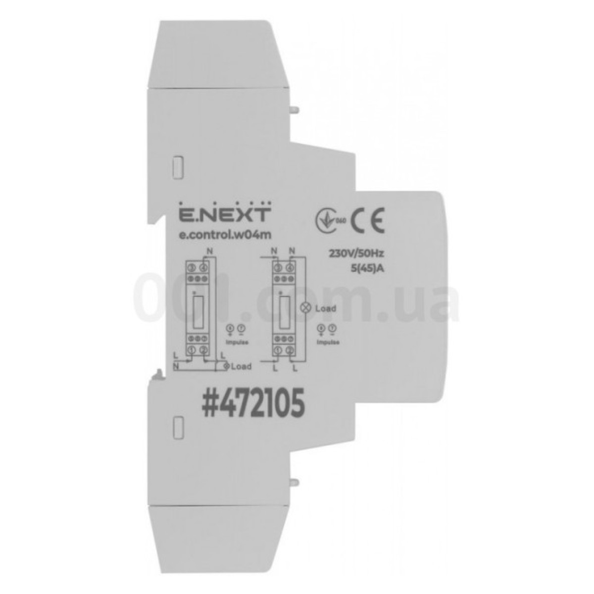 Счетчик однофазный e.control.w04m 5(45)А электронный 1.0 (внутренний учет), E.NEXT 98_98.jpg - фото 6