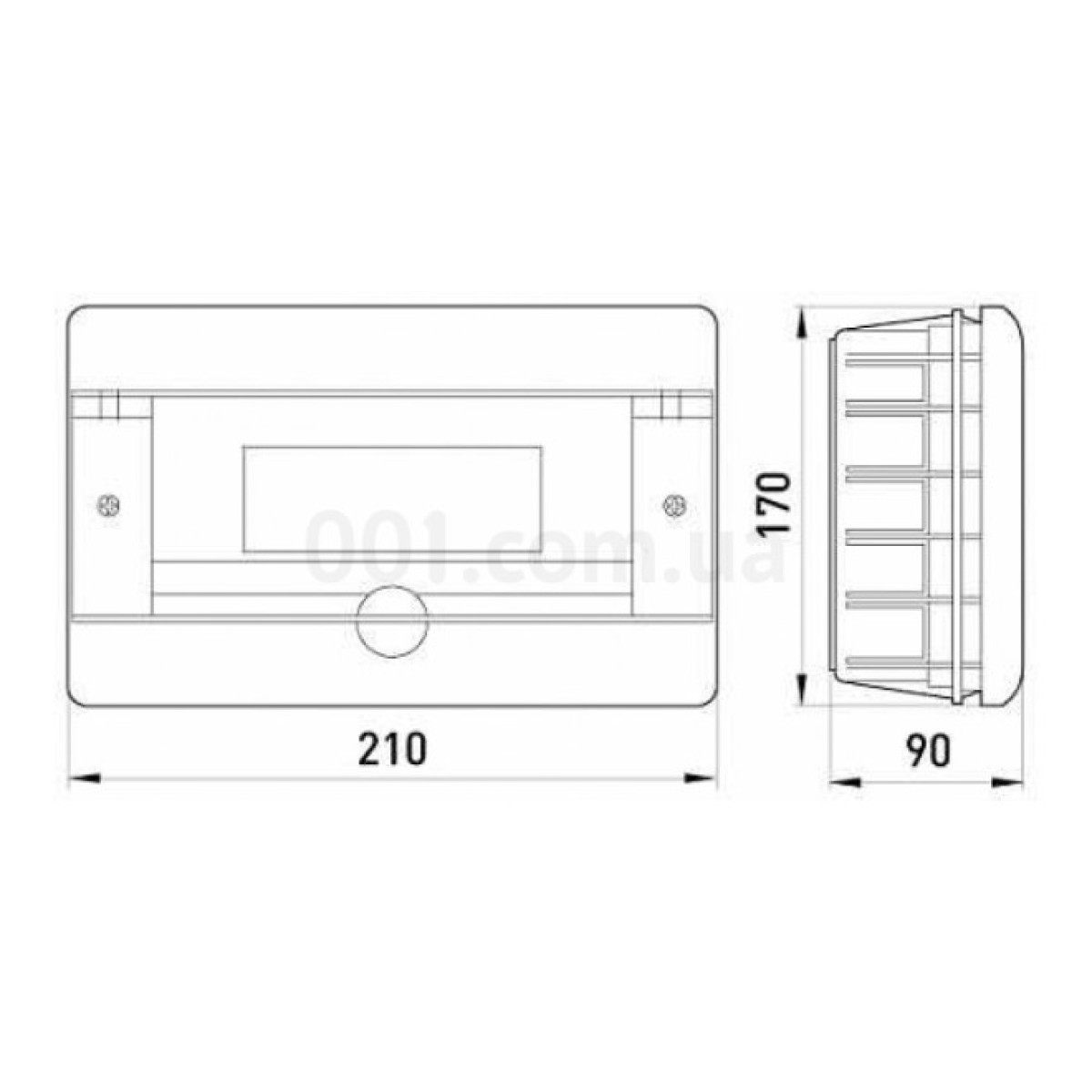 Корпус пластиковый 8-модульный e.plbox.stand.w.08 встраиваемый, E.NEXT 98_98.jpg - фото 2