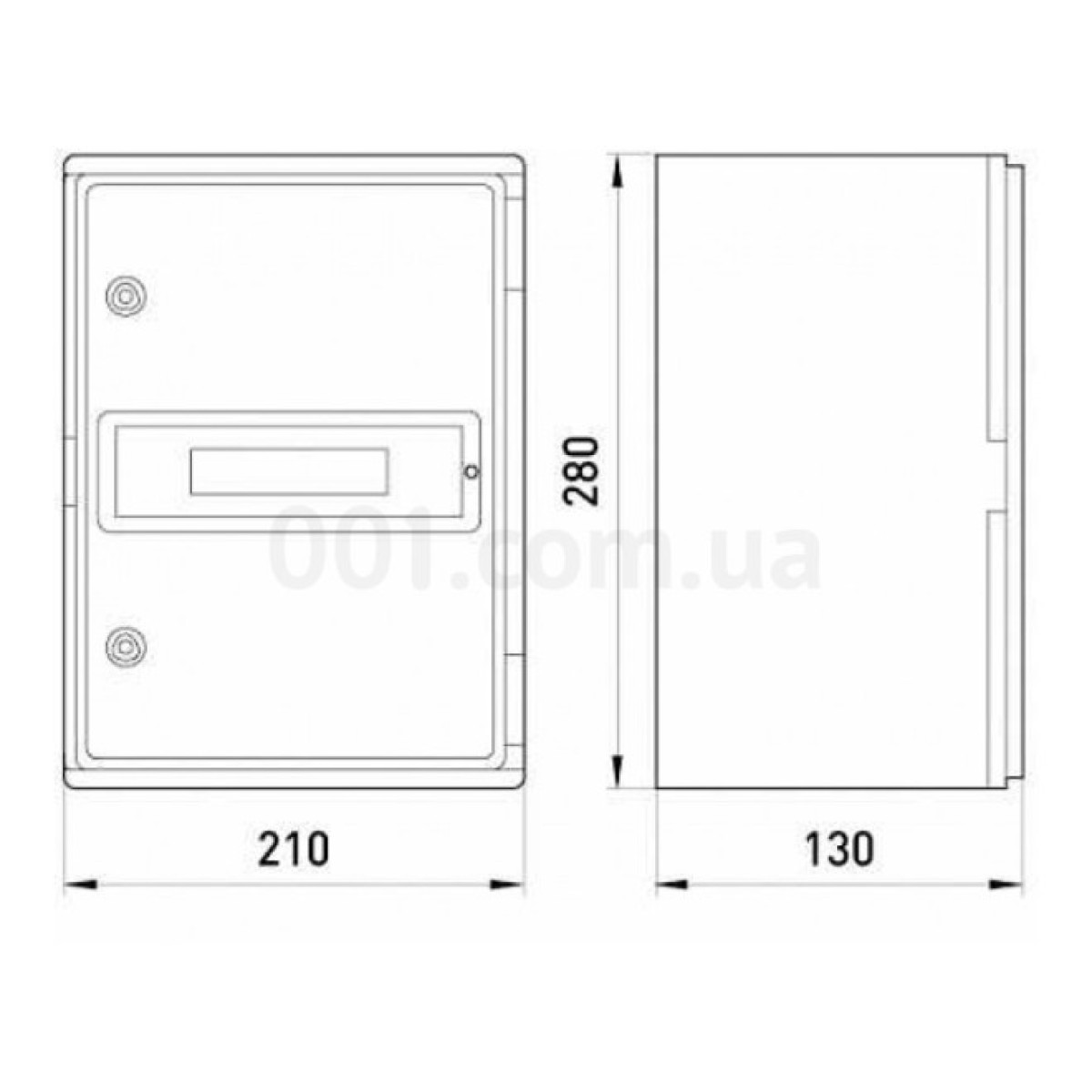 Корпус ударопрочный e.plbox.210.280.130.8m.tr IP65 с прозрачной дверцей под 8 модулей, E.NEXT 98_98.jpg - фото 2