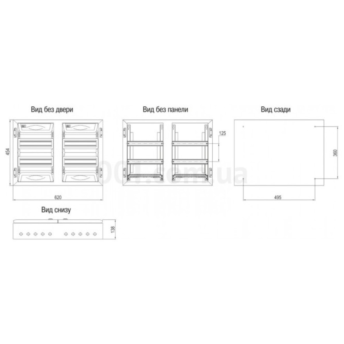 Корпус металлический ЩРн-2x24з-1 У2 IP54 PRO, IEK 98_98.jpg - фото 2