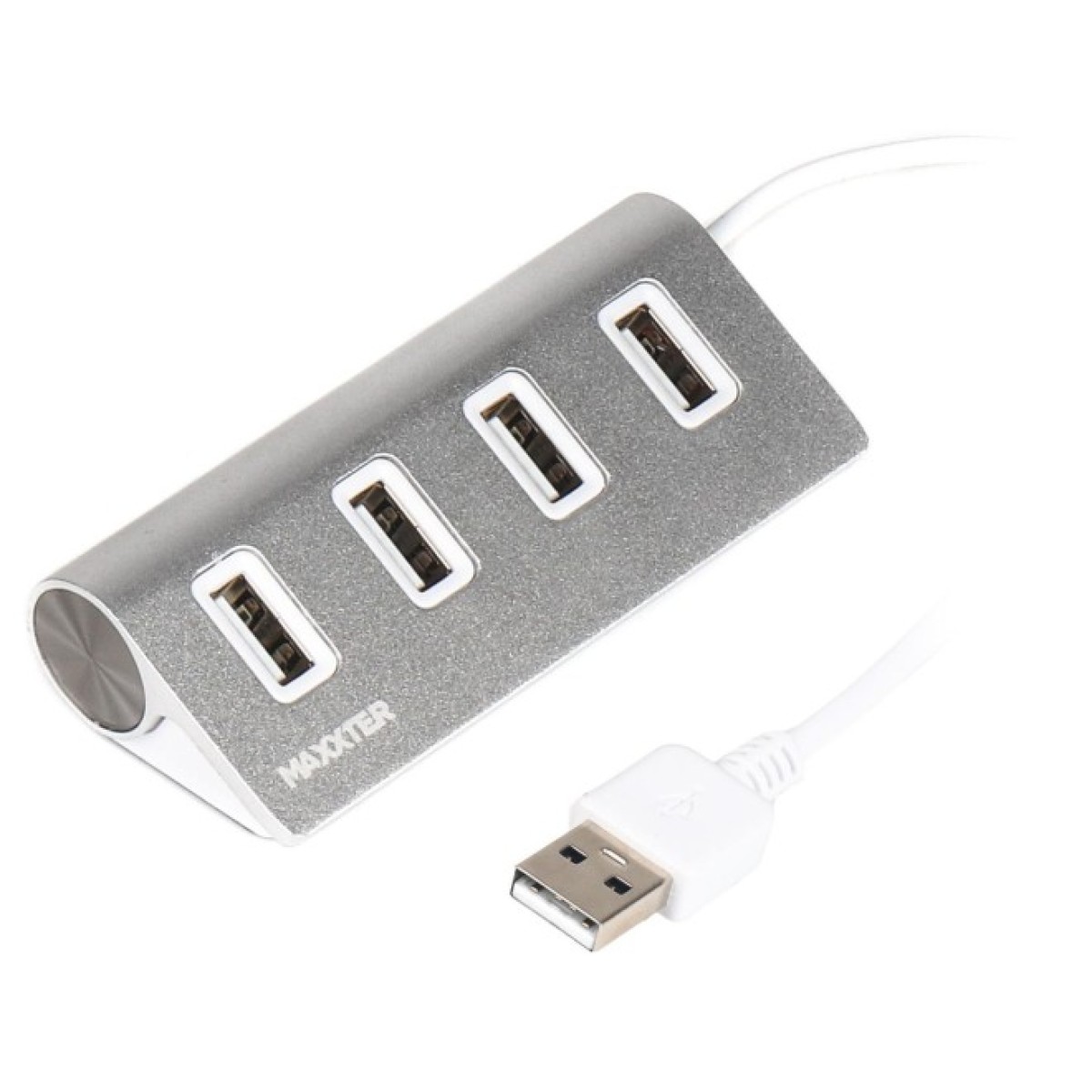 Концентратор Maxxter USB 2.0 Type-A 4 ports silver (HU2A-4P-01) 98_98.jpg - фото 1