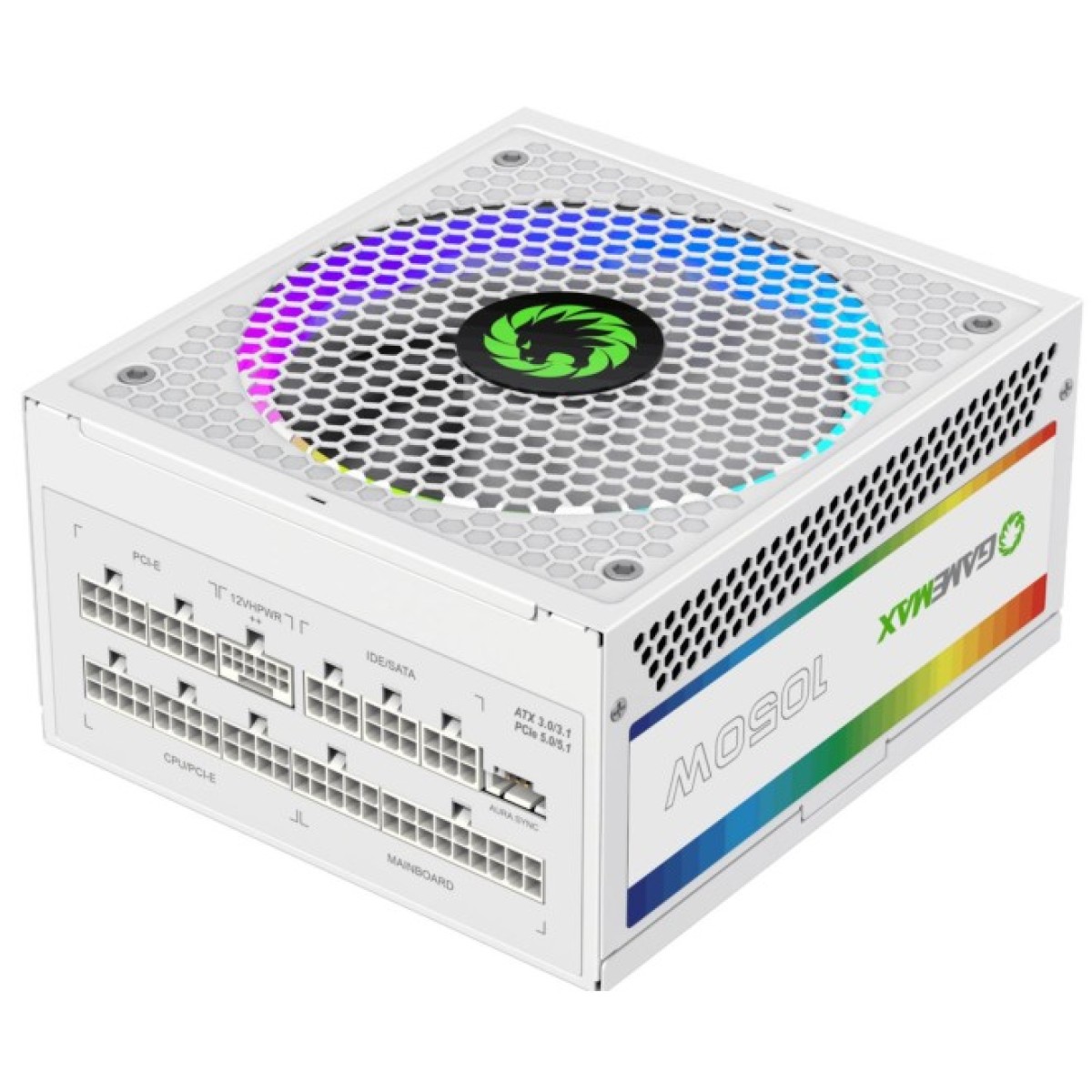 Блок живлення Gamemax 1050W (RGB1050 PRO WH (ATX3.0/3.1 PCI) 256_256.jpg