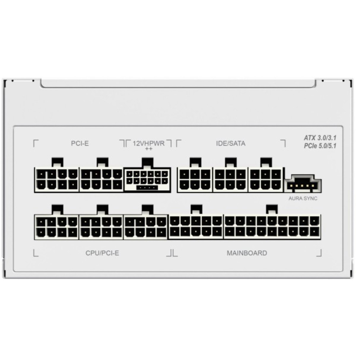 Блок живлення Gamemax 1050W (RGB1050 PRO WH (ATX3.0/3.1 PCI) 98_98.jpg - фото 6