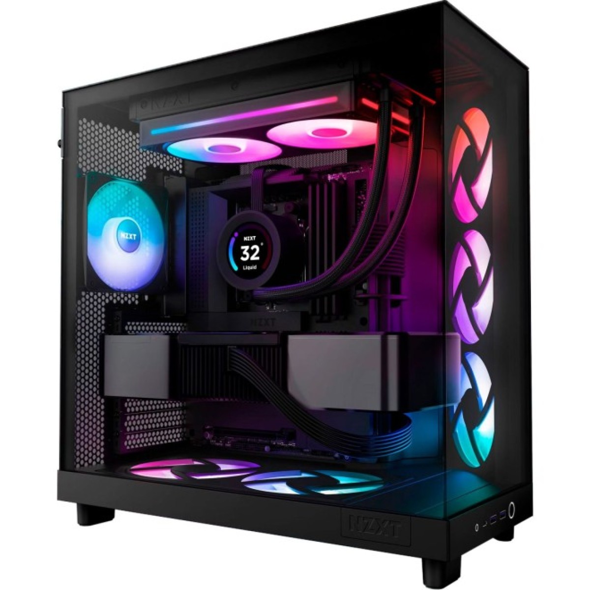 Кулер до корпусу NZXT F240 RGB Core Fan (Single Frame) - Black (RF-U24HF-B1) 98_98.jpg - фото 3